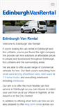 Mobile Screenshot of edinburghvanrental.co.uk